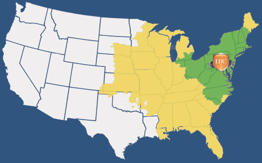 Mechanicsburg Shipping Map